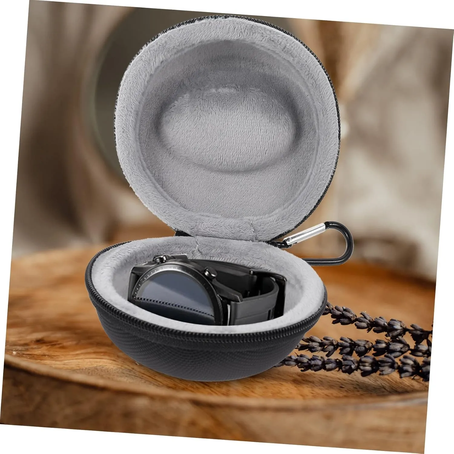 Black Eva TENDYCOCO 5pcs Anti-drop Watch Box Pin Chain Lid Winder Automatic audit profitable minority abalone mushroom Stand Display Boxes Tippet Headphone Flip Protector Screen Car Case Smartwatch The Watche Watch 