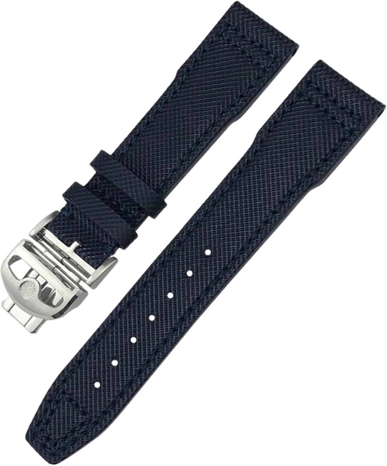 Black fictive Cowhide Strap KLVN 20mm 21m Genuine Leather Watchband for IWC PORTOFINO PILOT'S WATCHES IW3777 Nylon Green Blue 