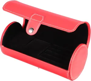 Black Watch Jewelry Packing Box Watch Display Holder Pu(Red,19.5X9cm) 2 Pcs Watch Jewelry Box Travel Watch Cases for Men Leather Watch Case Gift Wrap Boxes Watch disappear Display Box Men Luxury Watches 