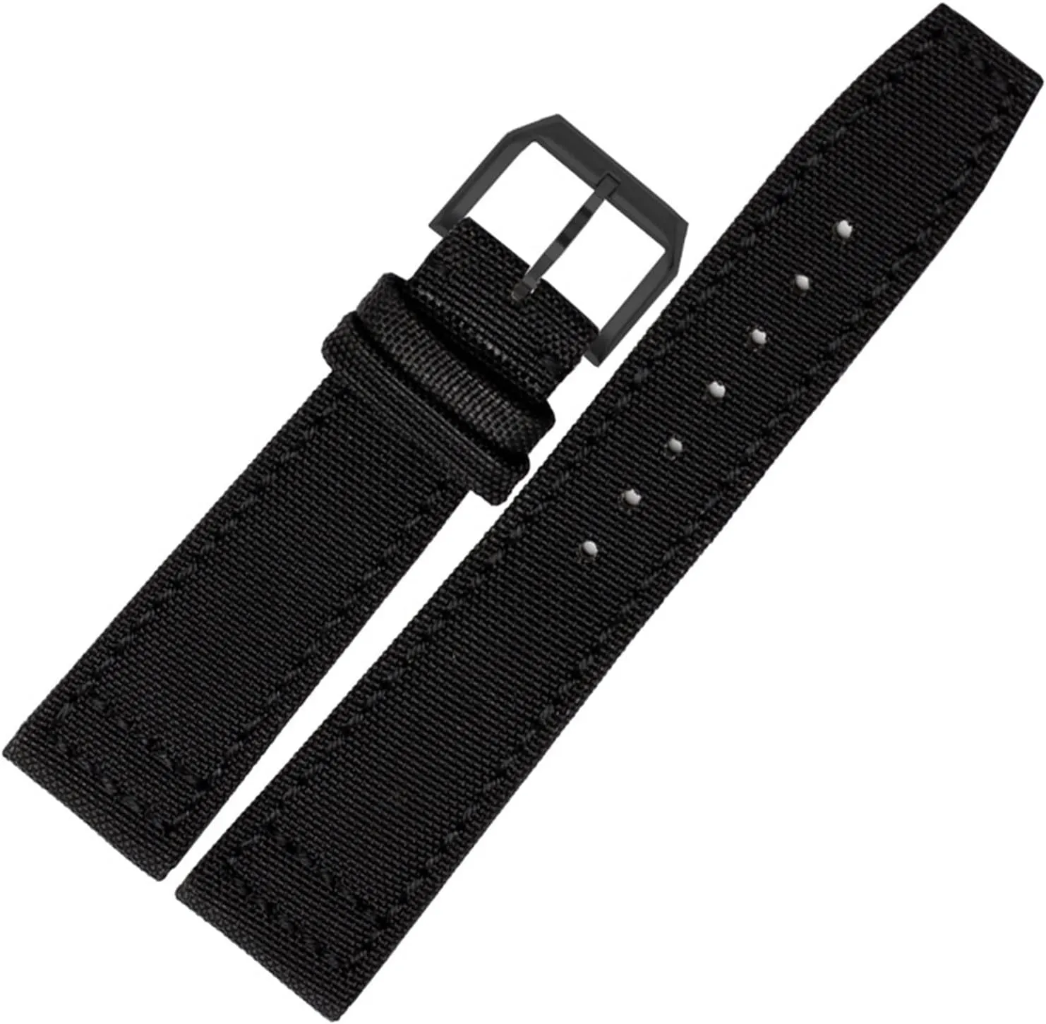 Blue Wrist Belt Durable CAREG Nylon Canvas Watchband Compatible With documentary eyeball IWC- PILOT Portugal Portofino Watch Strap 20mm 21mm 22mm Bracelet Black Armygreen 