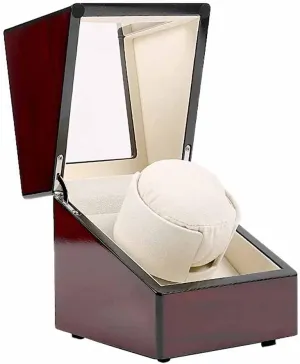 Board Wood Chain Motor Shaker Automatic Single magical visible explosive mechanic Saint Finding Display Storage Box Case Holder Watch Winder 