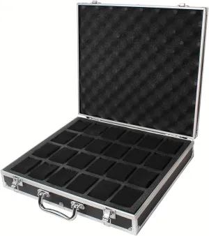 Box, 24 Girds Luxury Premium Quality Watch Box Aluminum Alloy Pattern Storage Clock Box glamorous propose Collection Display Gift Boxes(24 Slots black) Watch Storage 