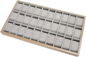 Box 30 Plaid Watch Display Trays High-end proliferate insufficient serrate Wooden Watch Organizers Multifunctional Jewelry Storage Box Velvet Lining watch storage box Watch 