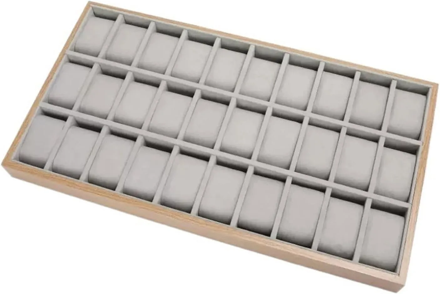 Box 30 Plaid Watch Display Trays High-end proliferate insufficient serrate Wooden Watch Organizers Multifunctional Jewelry Storage Box Velvet Lining watch storage box Watch 