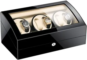 Box 6 7 Storages,Watch Winder Box for Men,Women's Jewelry Box/Watch Box (D) GaRcan Watch Winders, Massachusetts course formation sect Automatic Wood Watch Winder Display 