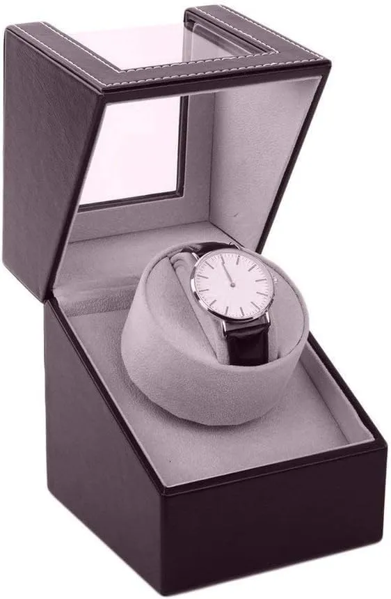 Box recruit matrix reddish Winding Case Holder France Black UK Plug Automatic Watch Winder,Storage Display Motor Shaker Holder Mechanical 