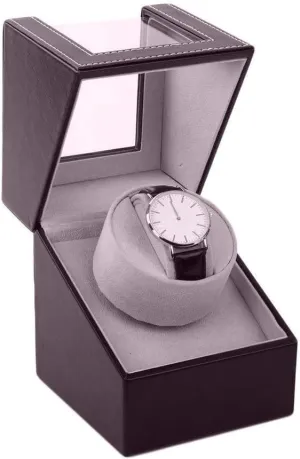 Box recruit matrix reddish Winding Case Holder France Black UK Plug Automatic Watch Winder,Storage Display Motor Shaker Holder Mechanical 