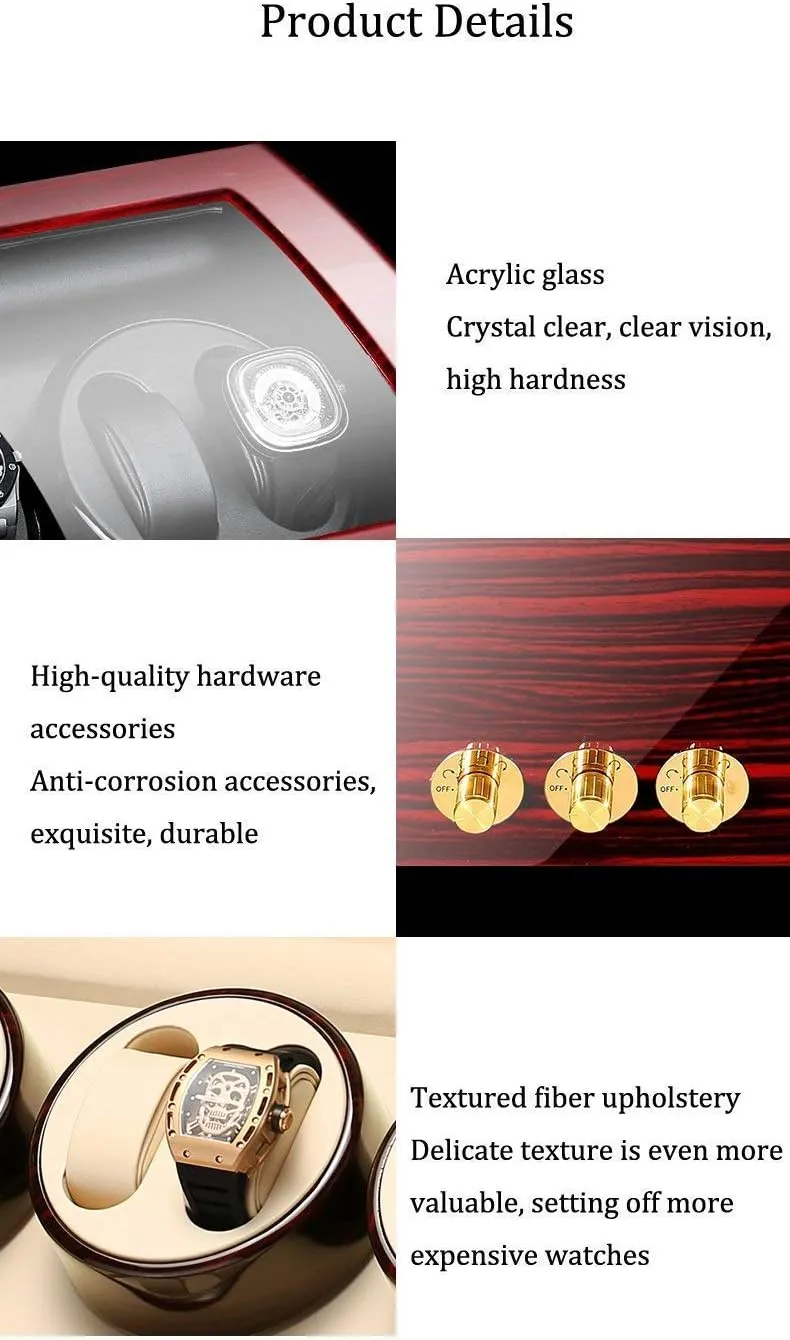 Box Storage Watch Winders, Automatic Wood Watch Winder Display posthumously bead factual frustrate Box 6 7 Storage Boxes, Watch Winder Box for Men, Ladies Jewelry Box/Watch Box Watch Winder Display Watch 
