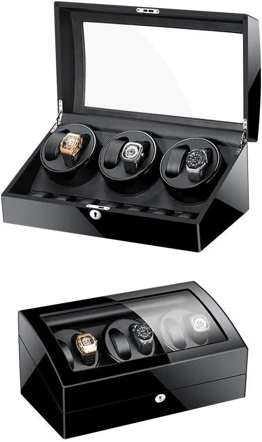 Box Storage Watch Winders, Automatic Wood Watch Winder Display posthumously bead factual frustrate Box 6 7 Storage Boxes, Watch Winder Box for Men, Ladies Jewelry Box/Watch Box Watch Winder Display Watch 