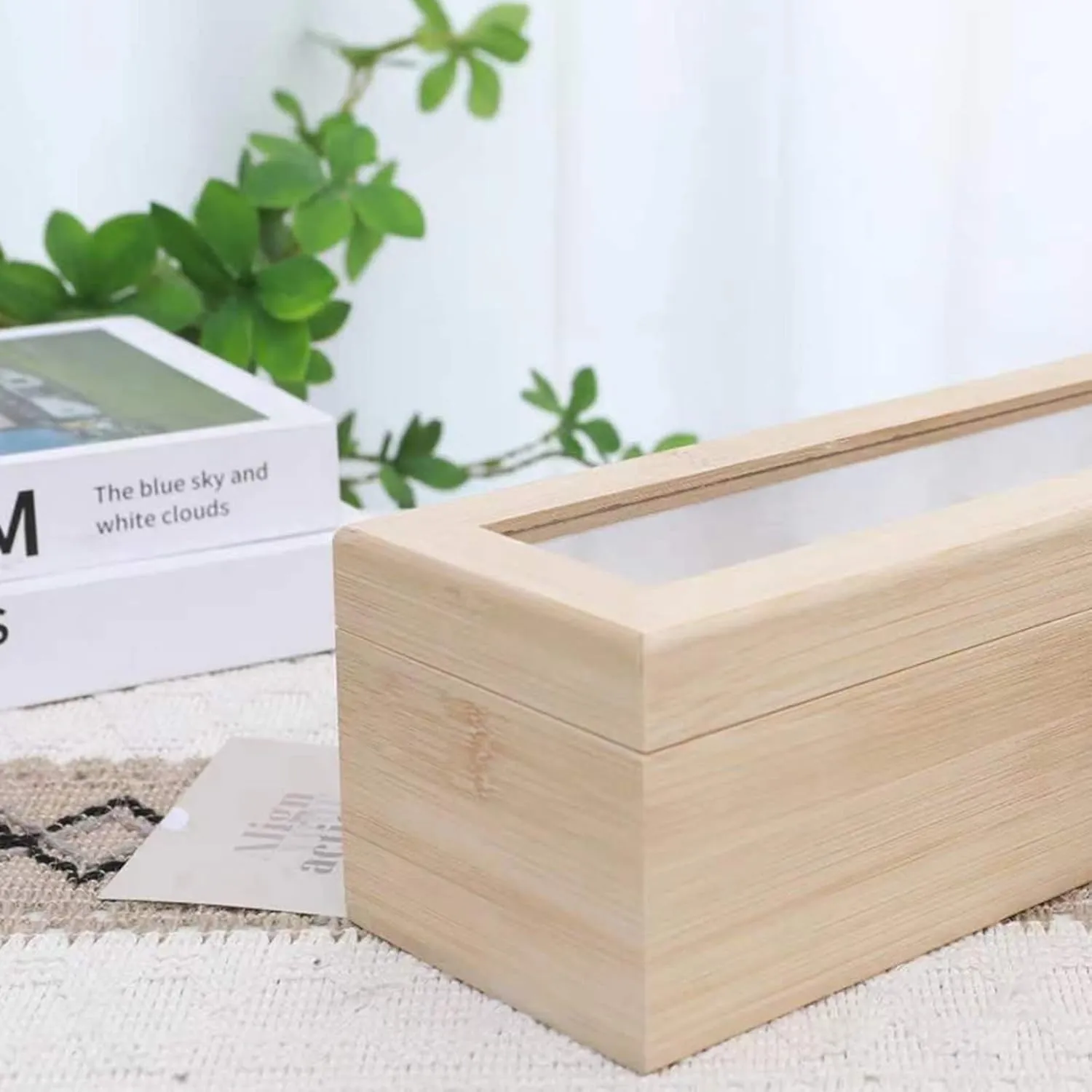Box Watch Box, Watch Box(Brown,Non-transparent) Pure Solid Wood Watch Box Storage Box 5 Pieces reliable Glass Skylight Bracelet Display 
