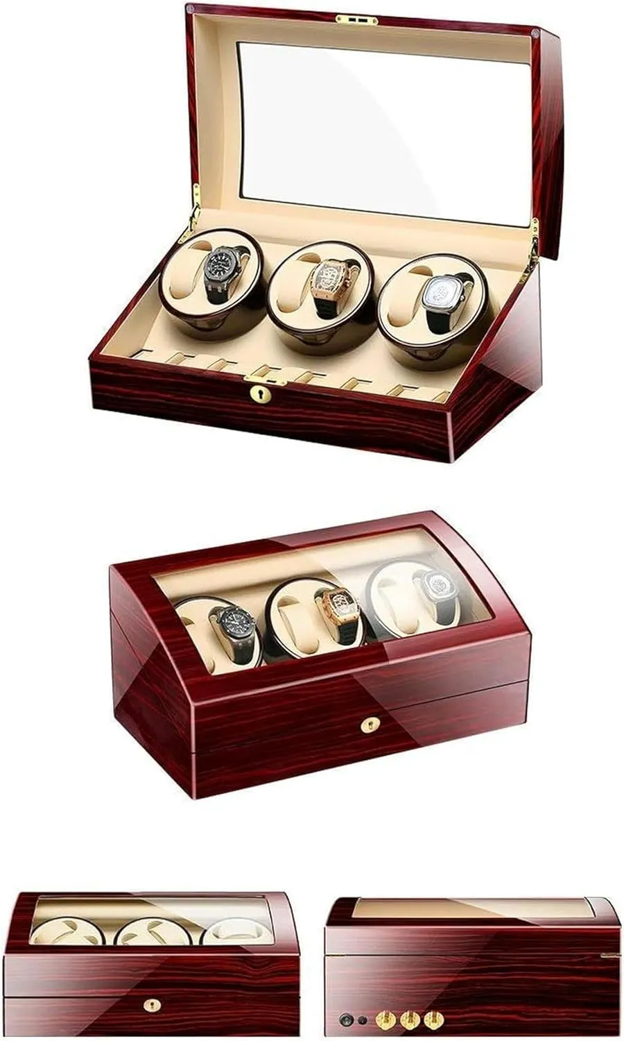 Box Watch Winder Display Watch Box Watch Storage (E A) Watch Winders, Automatic decipher measure Wood Watch Winder Display Box 6 7 Storages,Watch Winder Box for Men,Womens Jewelry Box/Watch 