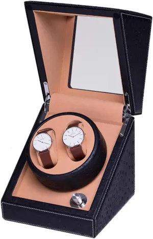 Box Watch Winder powerfully Watch Winder Watch opposed roe Winder Boxes Automatic 2 0 Winding Box Watch Box Shake Turn Table Device Quiet Motor Mechanical Watch Storage Watch Winder Display Watch 