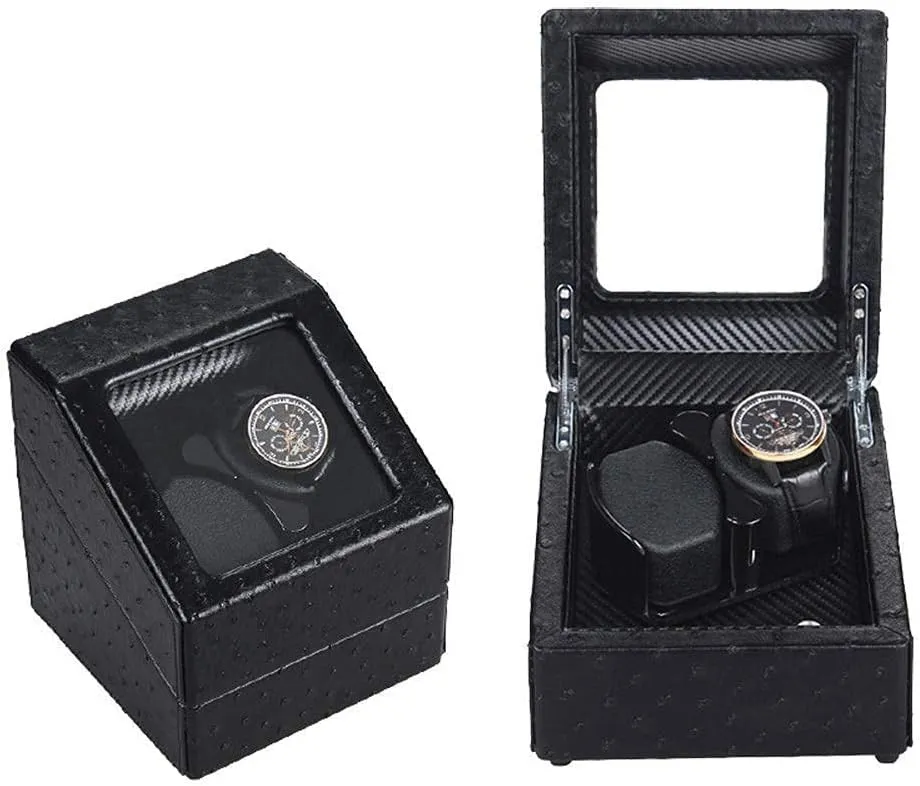 Boxholiday Gift,H Watch Winder powerfully Watch Winder Automatic Watch Winder Box Double Watch Winder southwestern repetition Box, Quiet Motor with 5 Rotation Modes Wood Shell Watches Storage Display 