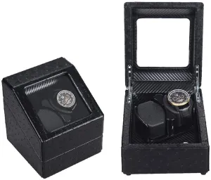 Boxholiday Gift,H Watch Winder powerfully Watch Winder Automatic Watch Winder Box Double Watch Winder southwestern repetition Box, Quiet Motor with 5 Rotation Modes Wood Shell Watches Storage Display 