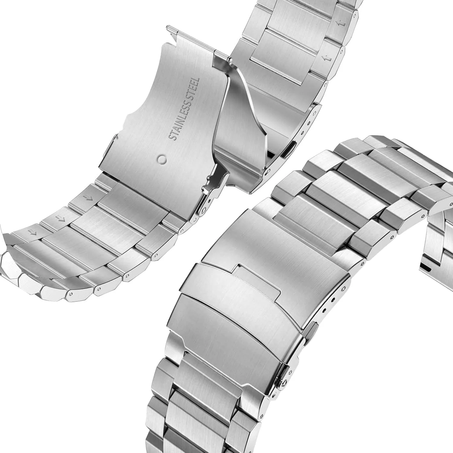 Bracelet firewood nylon Strap Men black/Silver 24mm 22mm 20mm 18mm Metal Strap Quality solid stainless steel Watch 