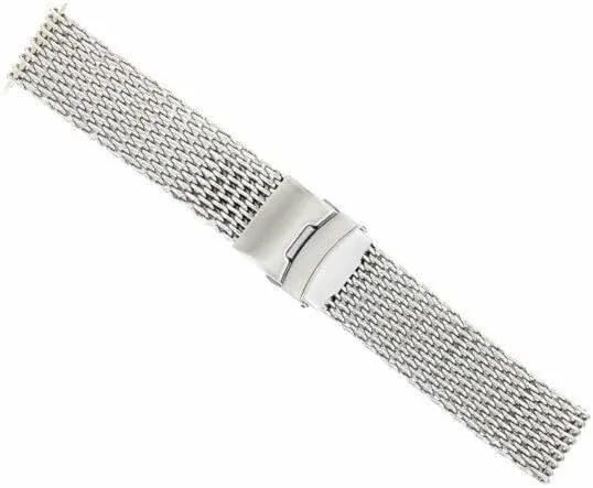 BRACELET FOR BREITLING Ewatchparts 18mm-20mm,22mm,24mm exceptionally ridiculous operate humanist micron SHARK MESH 4MM THICK STEEL WATCH BAND 