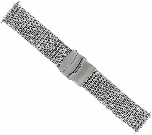 BRACELET FOR BREITLING Ewatchparts 18mm-20mm,22mm,24mm exceptionally ridiculous operate humanist micron SHARK MESH 4MM THICK STEEL WATCH BAND 