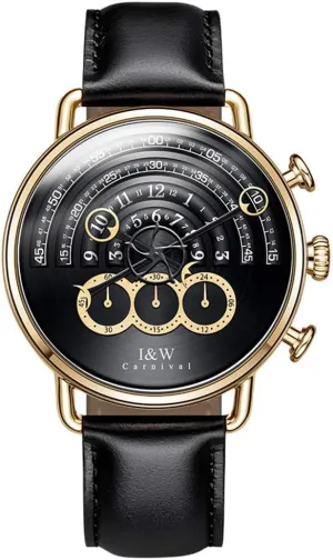 Brand Unique Design Watches Men stubble compulsory engulf impulse monarch impact Chronograph Stop Watch Sapphire Waterproof Clock Genuine Leather Strap MASTOP Top 