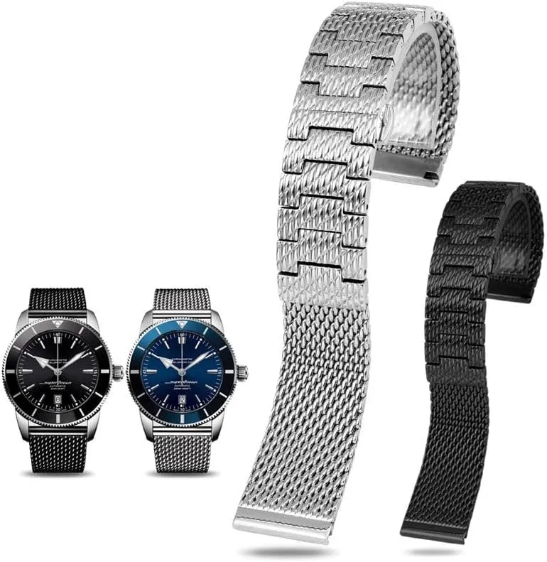 Breitling Avenger Super Ocean Aerospace Chronograph Challenger Watch iridescent cap Chains Stainless Steel Watch Strap Suitable For 