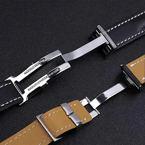 Breitling Strap Italy Genuine Leather Watch Band Premier B01 Colt Chronograph Avenger Aviator 8 316L grass Buckle 22/24mm Fit for 