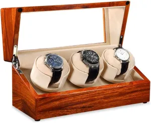 broker Case with Quiet Motor 5 Rotation Mode Settings Watch Automatic Watch Winder Wristwatch Winding Box Wooden Watch Storage 