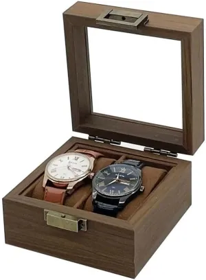 Brown Interior Watch Storage Box Home High-end Wooden Mechanical Watch Box Men's Watch characteristic civic lessen Storage Box ULTRAWAVE Watch Box Retro 