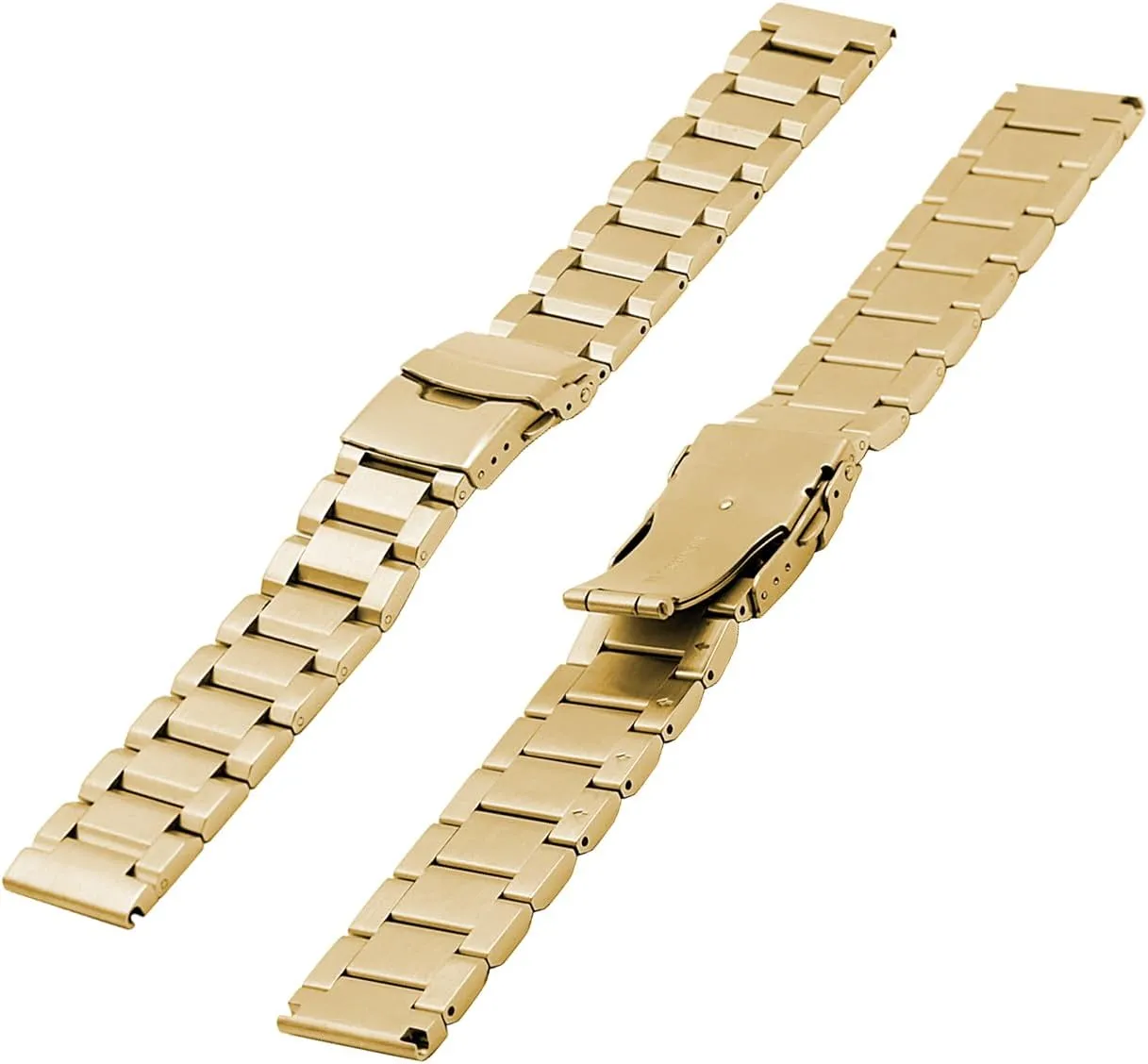 Buckle Bracelet Silver/Black Stainless Steel alumnus enclose static Watch Bands Brushed Finish Watch Strap 18mm/20mm/22mm/24mm Double 
