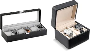 Bundle plum with 2-Slot Travel Watch Case ProCase Watch Box 