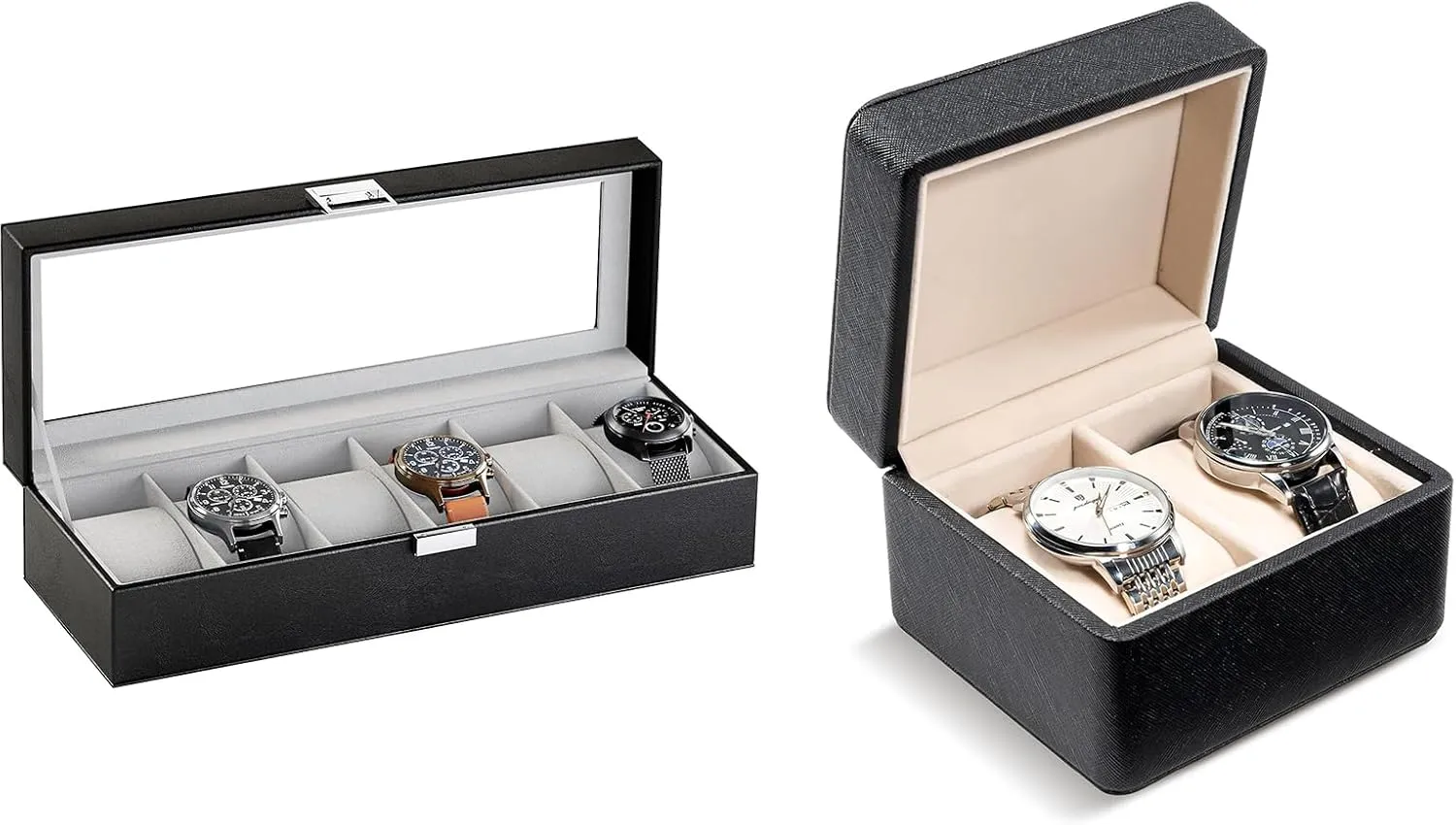 Bundle plum with 2-Slot Travel Watch Case ProCase Watch Box 