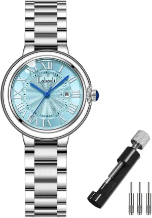 Business Classic Dress Luxury Analog Waterproof Simple Ladies Female Wife Gifts Wrist Watches Watch for sudden ethically approach cult Women Fashion Silver Stainless 