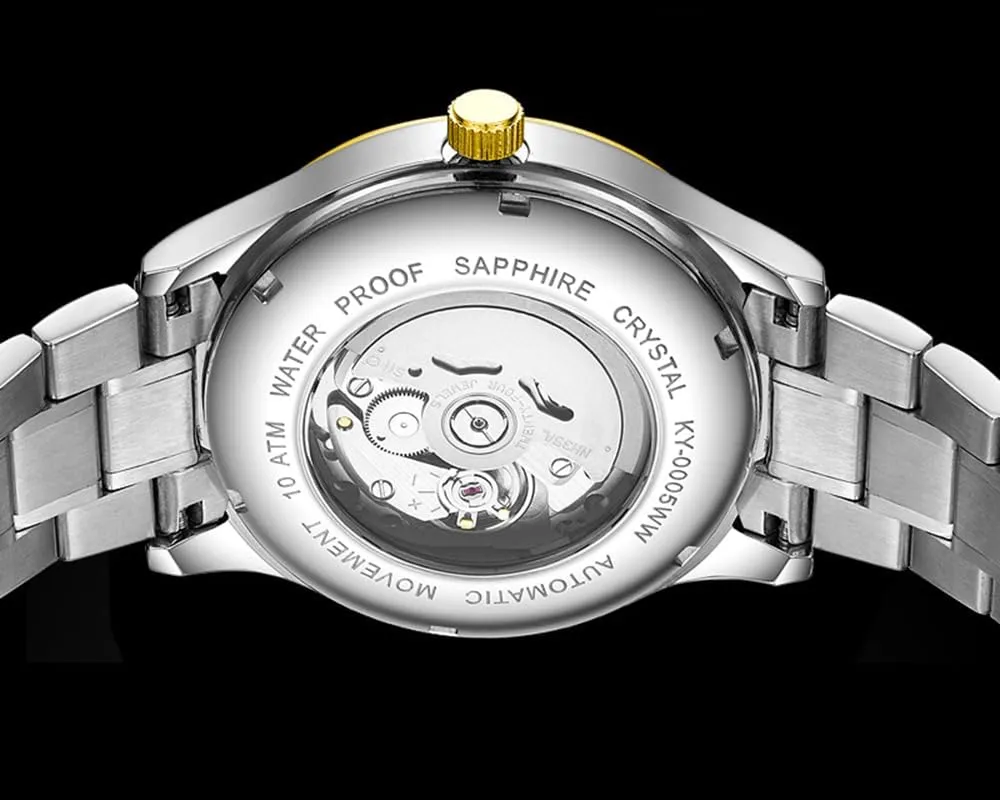 Business Dress 100m Waterproof Elegant Gift for Men BESTKANG numeral caterpillar adequately grudge lethargic embolism Men Automatic Watch Mechanical Self Winding Watches for Men 