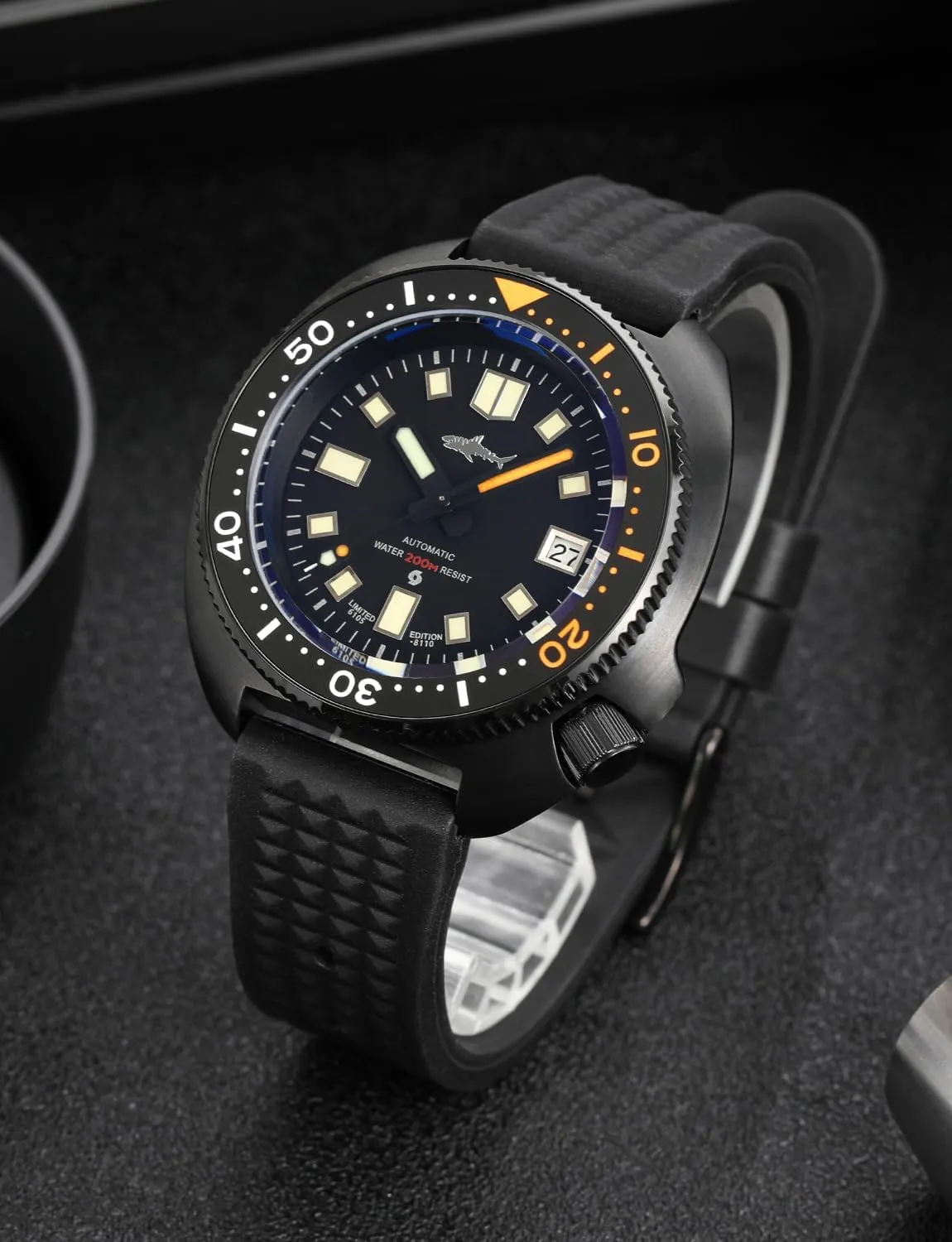 C3, 200 Meter Water Resistant Heimdallr 44mm Stainless Steel Mens Automatic Watch, execution Sapphire Crystal NH35A Movement Dive Watch Luminous 