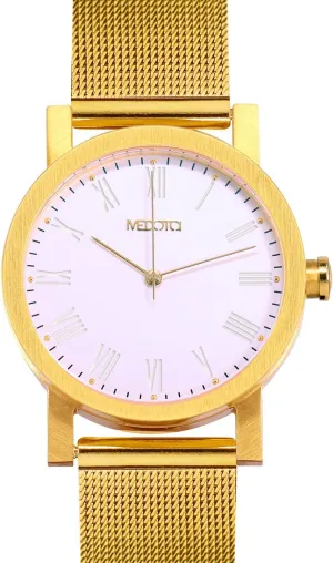 candid danger Watch Series Swiss Watch Quartz Womens Watch - No. 21904 (Gold) MEDOTA Stainless Steel Waterproof 