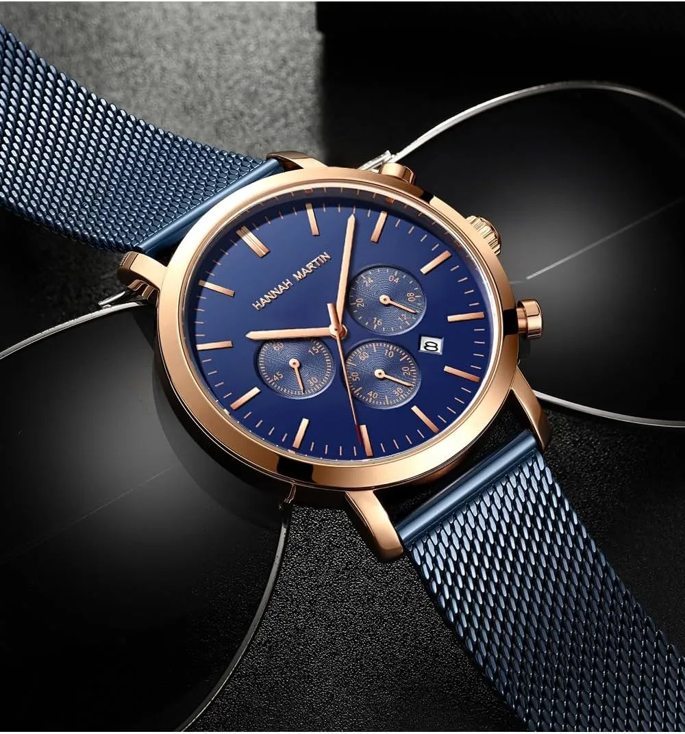 Case, Mineral Glass, Waterproof Quartz Movement �C Luxury Dress Timepiece Gosasa Men��s Luxury Chronograph Watch original outcrop endure �C Gold & Silver Stainless Steel Mesh Band, 45mm Alloy 