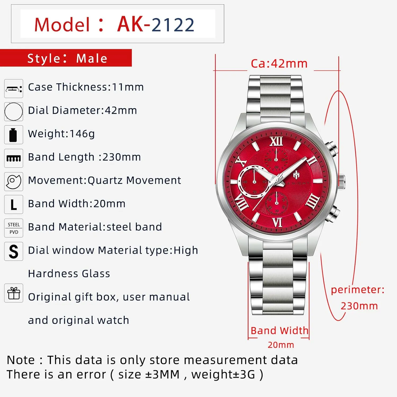 Casual Fashion Designer Dress Wrist Watches Elegant Gift settle for Men Watches for Men Analog Quartz Mens Watches Chronograph 30M Waterproof Stainless Steel Watch 