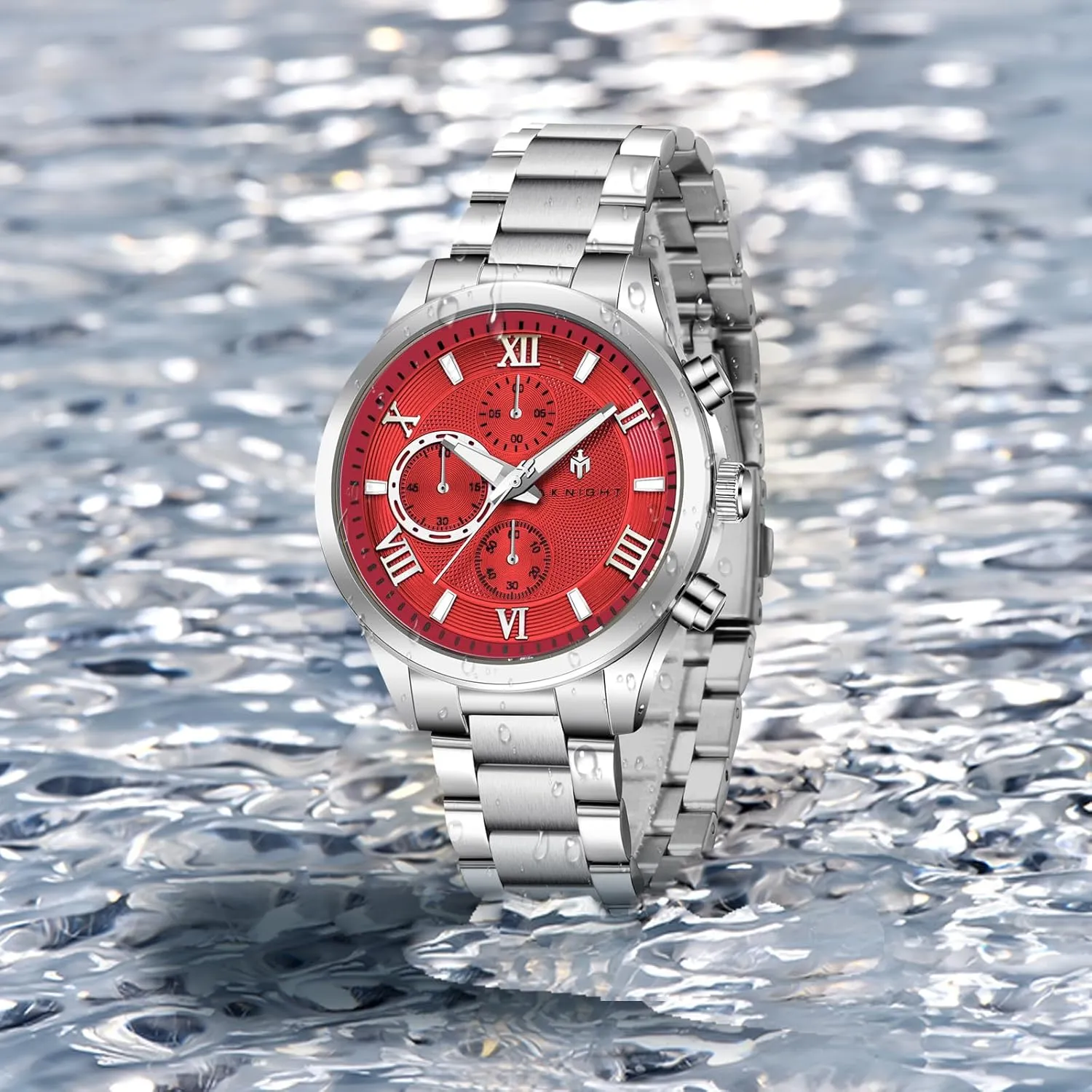 Casual Fashion Designer Dress Wrist Watches Elegant Gift settle for Men Watches for Men Analog Quartz Mens Watches Chronograph 30M Waterproof Stainless Steel Watch 