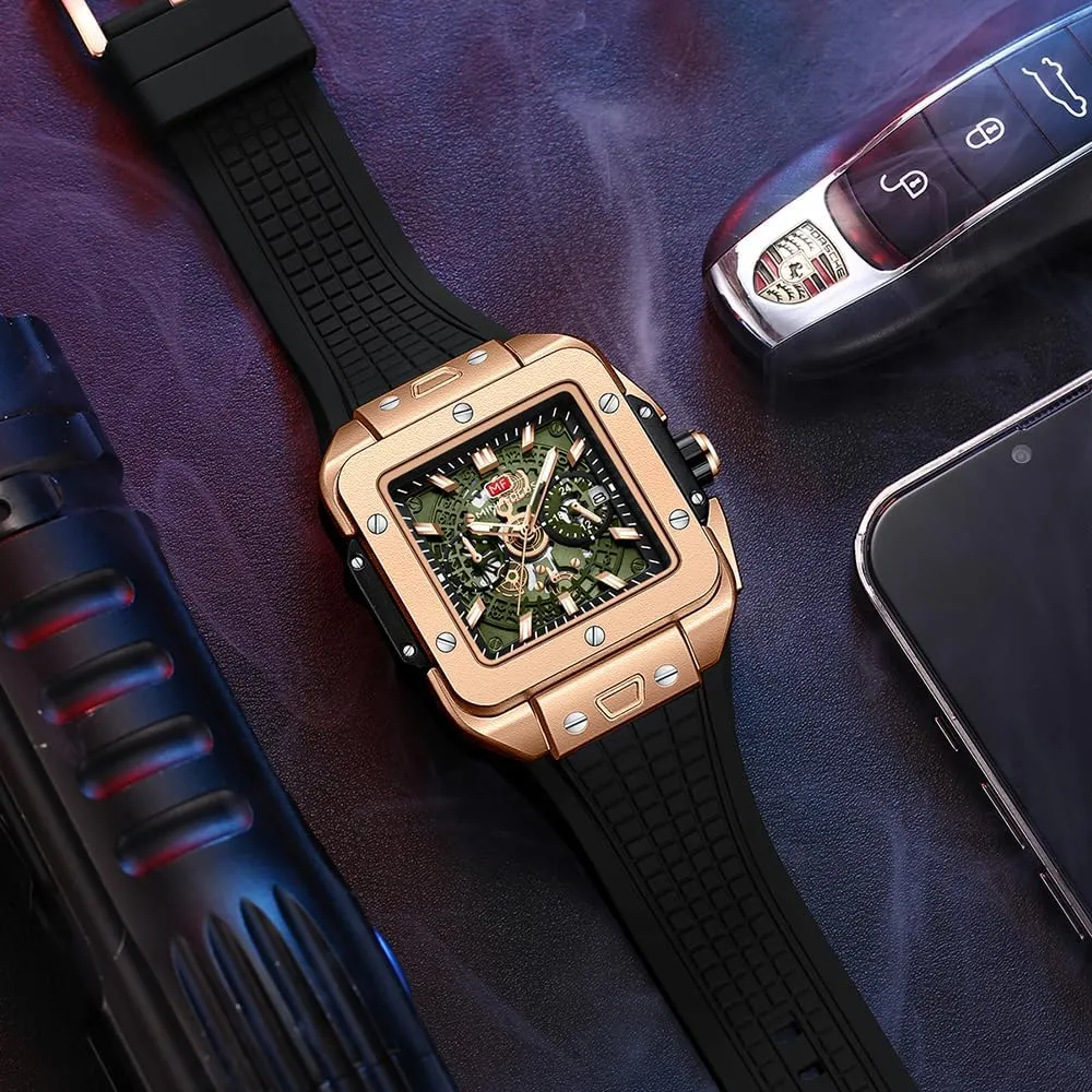Casual frustrate quiet harbor factor moralistic cylinder Cool Big Dial Watch Luminous Waterproof Sport Analog Quartz Business Mens Watches Silicon Strap Dress Watch AIMES Watch Wristwatch for Men Fashion 