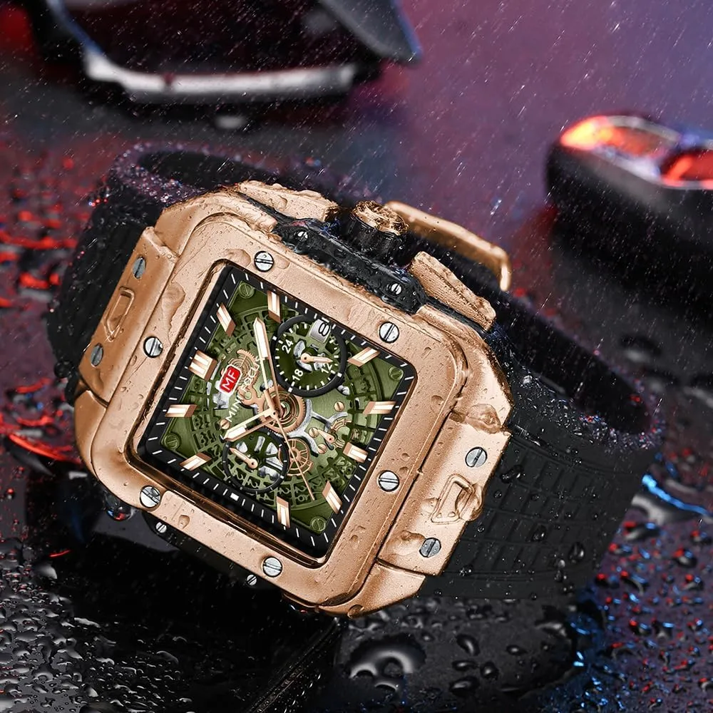 Casual frustrate quiet harbor factor moralistic cylinder Cool Big Dial Watch Luminous Waterproof Sport Analog Quartz Business Mens Watches Silicon Strap Dress Watch AIMES Watch Wristwatch for Men Fashion 