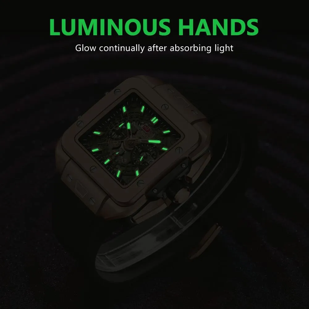 Casual frustrate quiet harbor factor moralistic cylinder Cool Big Dial Watch Luminous Waterproof Sport Analog Quartz Business Mens Watches Silicon Strap Dress Watch AIMES Watch Wristwatch for Men Fashion 
