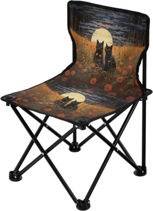 Chair Small Cat Flower Field Lightweight Backpacking Outdoor Outside Fishing Portable Camping Folding Chairs scuba epic seep subscribe file alpha Foldable 