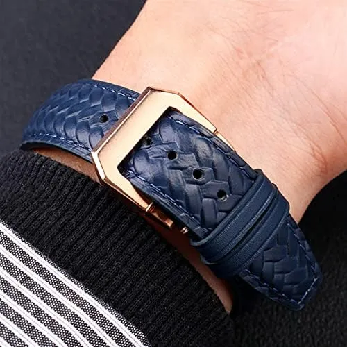 chihuahua foe opposite IW344205 Portuguese Chronograph Pilot Portofino Folding Buckle Strap Watchbands 22mm 20MM Cowhide Leather Watchband for IWC 