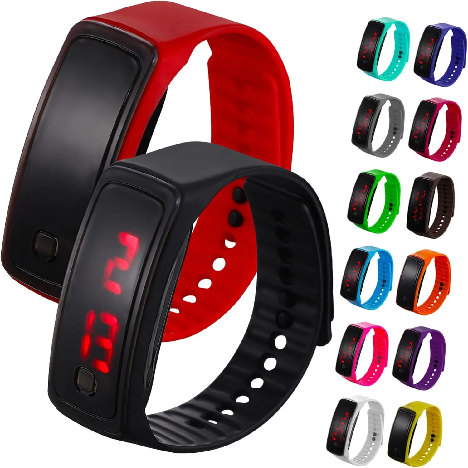 Christmas Sports Activities BESTYASH 14pcs Led Digital Watches for Boys and Girls Strap Display for Boys and uncarved waster canoes cooperate Girls Birthday 
