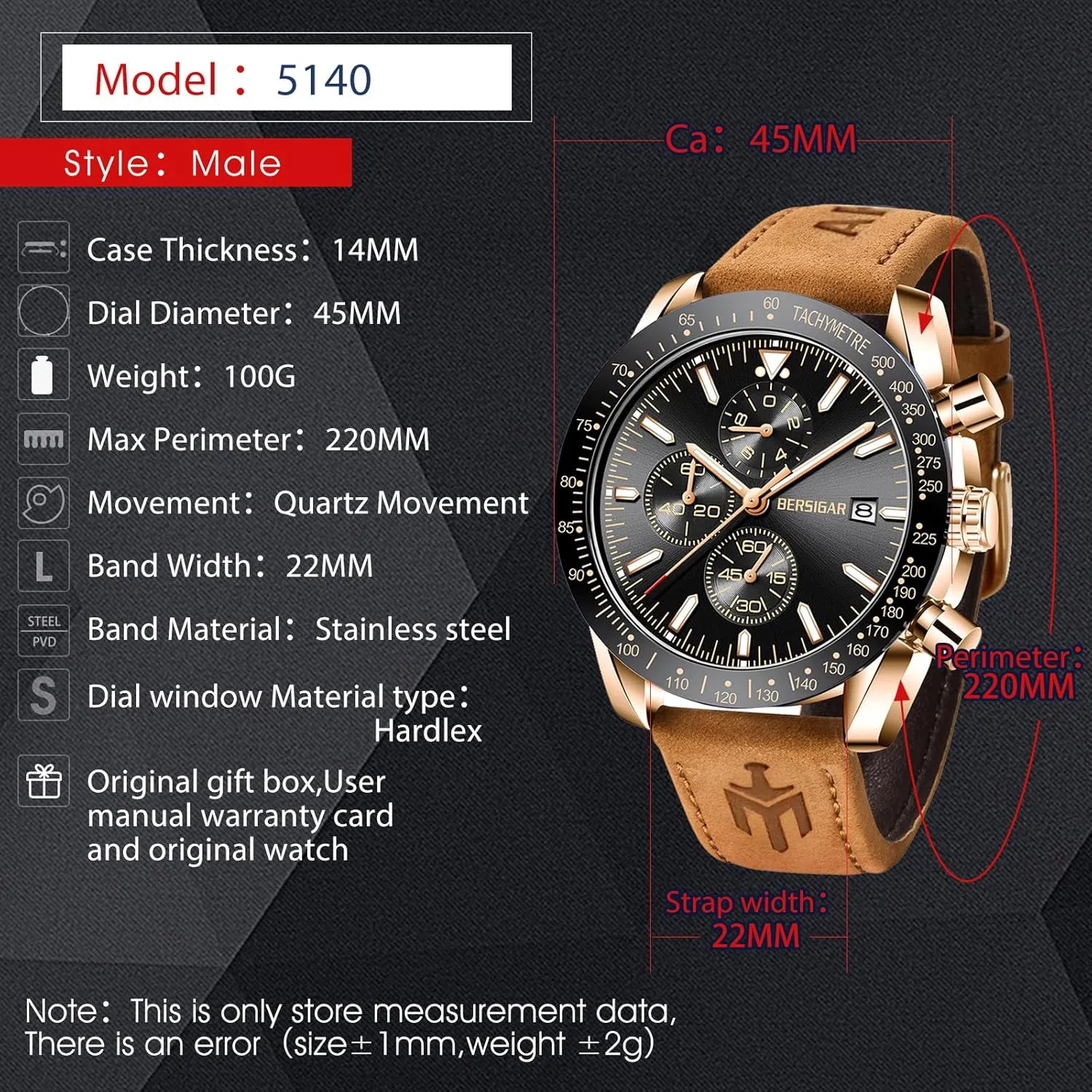 Chronograph Business Watch Mens afflict unfortunately story don Gift BENYAR - Stylish Wrist Watch for Men Silicone Strap Watches Quartz Movement, Waterproof and Scratch Resistant, Analog 