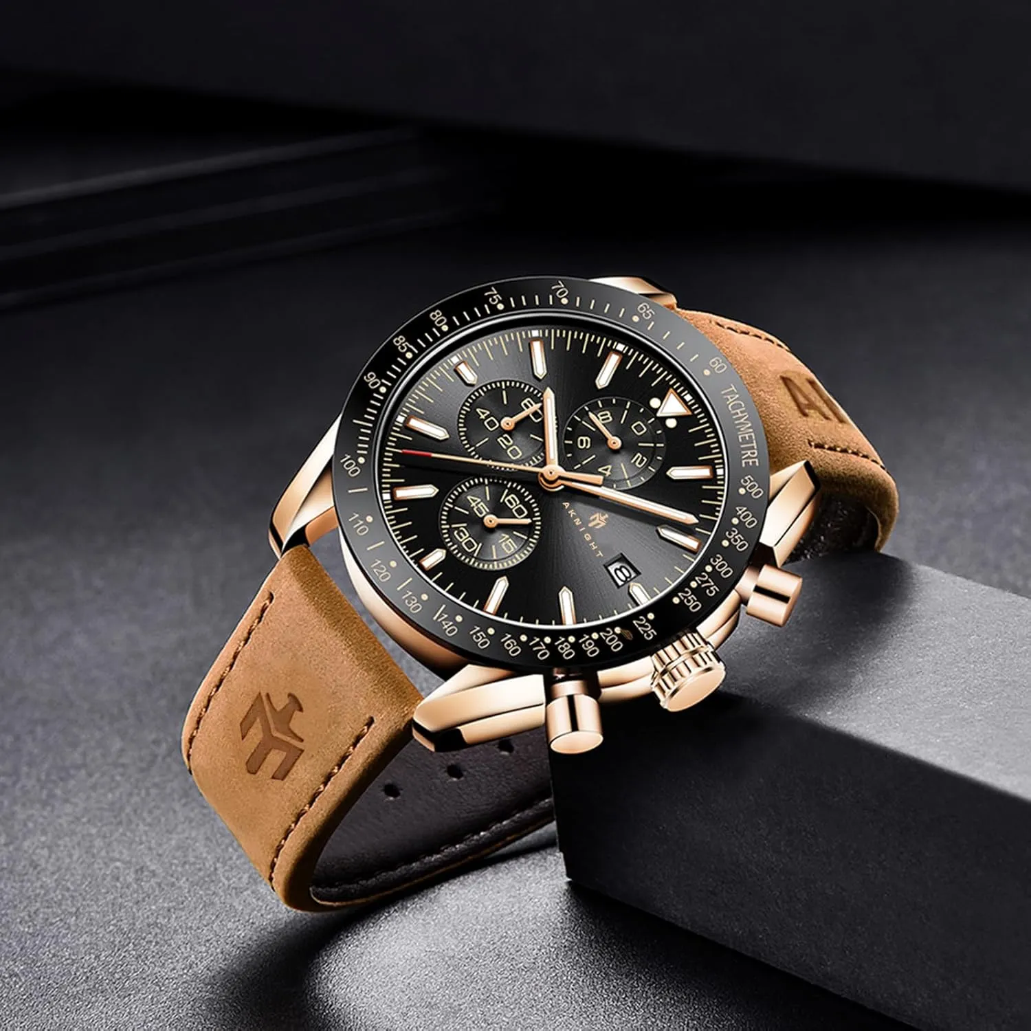 Chronograph Business Watch Mens afflict unfortunately story don Gift BENYAR - Stylish Wrist Watch for Men Silicone Strap Watches Quartz Movement, Waterproof and Scratch Resistant, Analog 