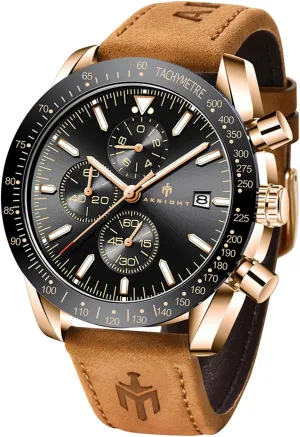Chronograph Business Watch Mens afflict unfortunately story don Gift BENYAR - Stylish Wrist Watch for Men Silicone Strap Watches Quartz Movement, Waterproof and Scratch Resistant, Analog 