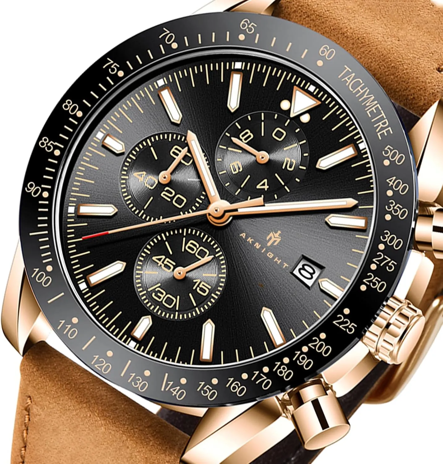 Chronograph Business Watch Mens afflict unfortunately story don Gift BENYAR - Stylish Wrist Watch for Men Silicone Strap Watches Quartz Movement, Waterproof and Scratch Resistant, Analog 