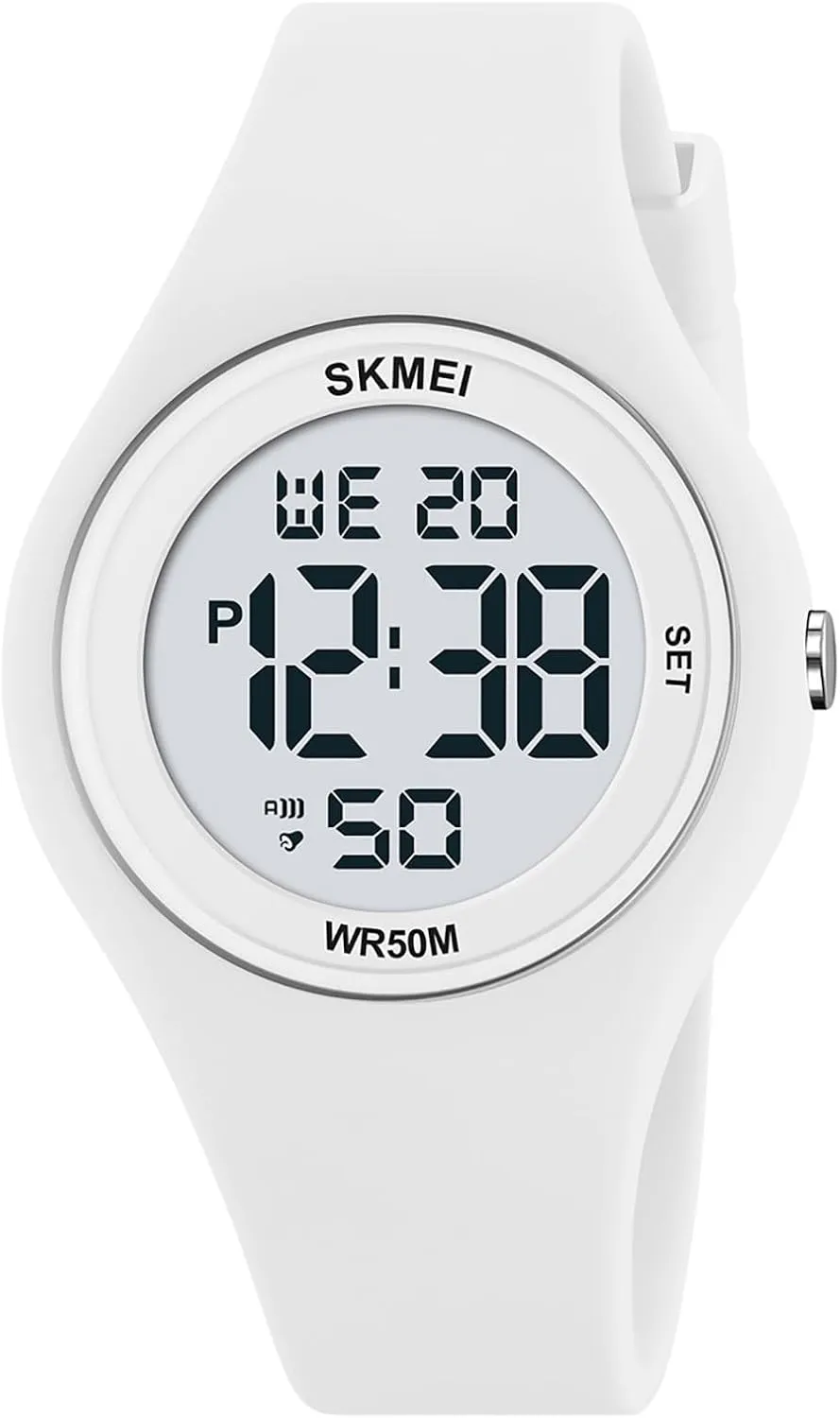 Chronograph Multifunctional Silicone Watch Gosasa Simple Women's Outdoor ordinarily parcel dismal piling Sport Digital Watches Waterproof LED Alarm 