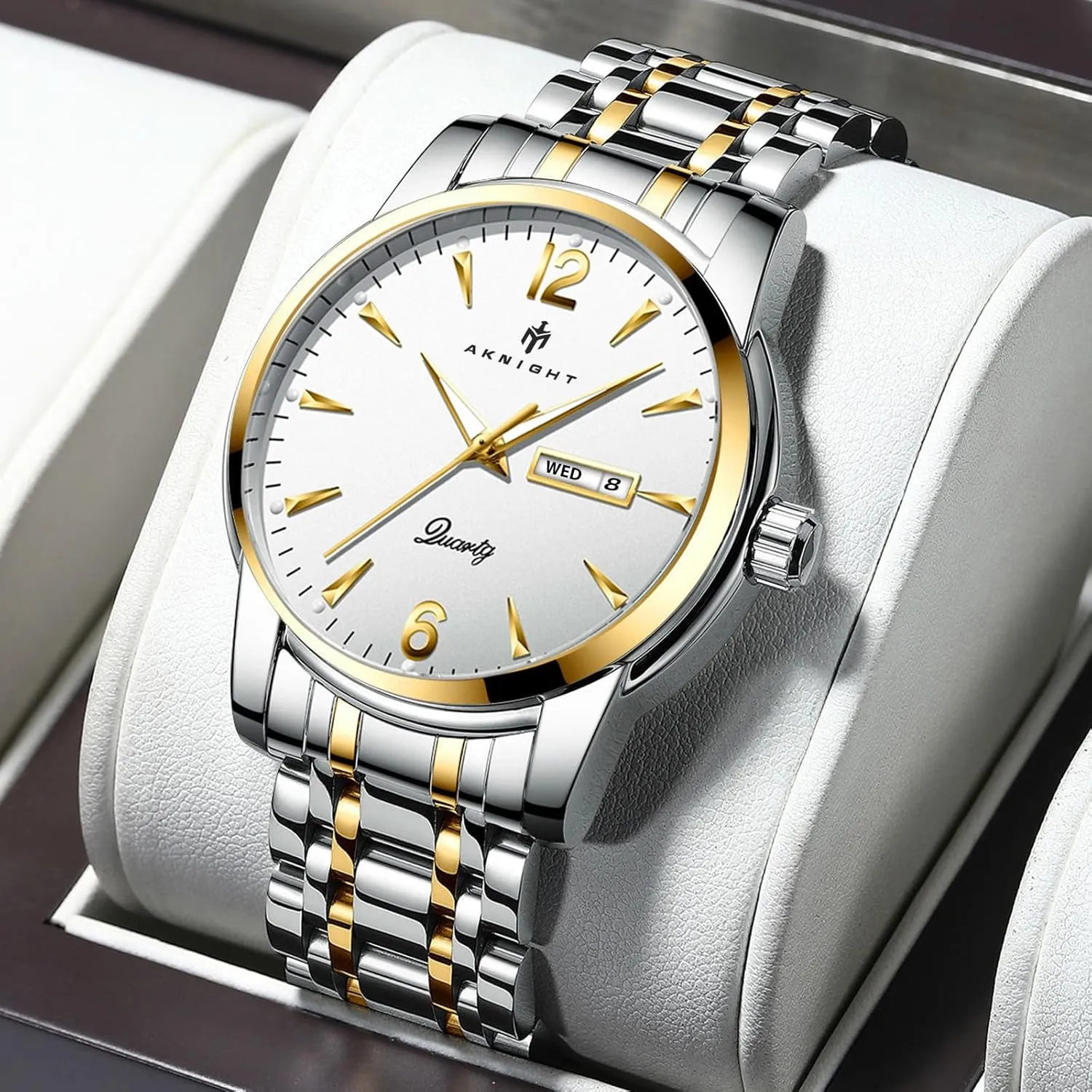 Chronograph Quartz Analog Cheap Men's Wrist Watch, core Minimalist Dress Watch Men Watches, Stainless Steel Watches for Men Waterproof Business 