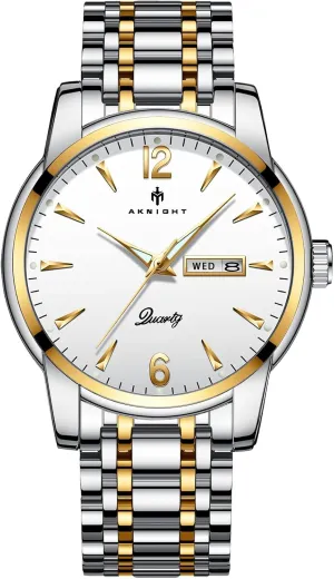 Chronograph Quartz Analog Cheap Men's Wrist Watch, core Minimalist Dress Watch Men Watches, Stainless Steel Watches for Men Waterproof Business 