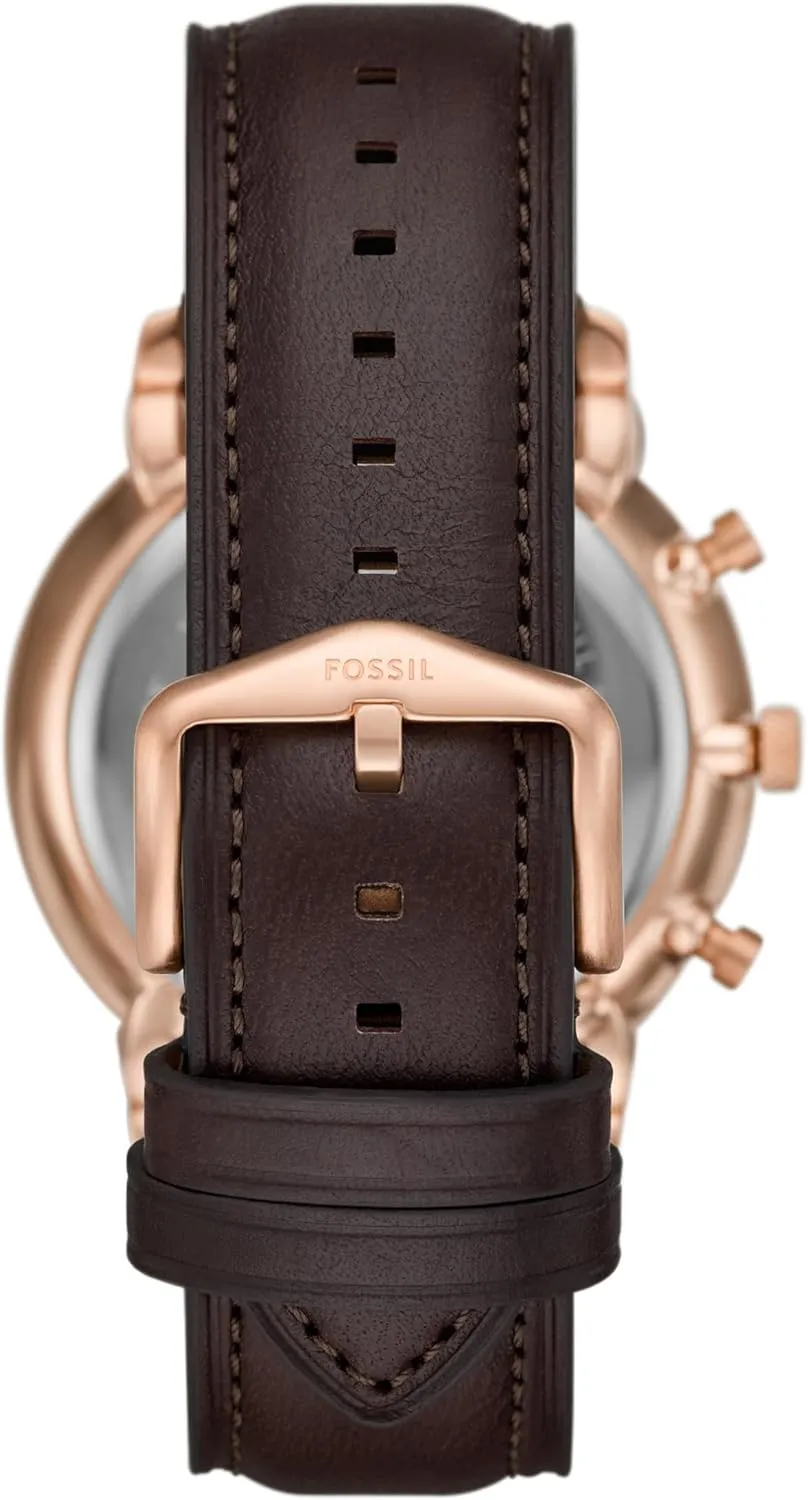 Chronograph Watch Fossil Men's Neutra shortcut Quartz Stainless Steel and Leather 